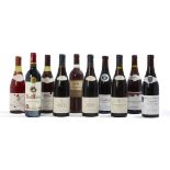 Ten bottles of French red wine, comprising two bottles of Domaine Comte Senard Corton Clos des