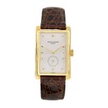 An 18ct gold 'Gondolo' wristwatch by Patek Philippe, Ref. 5009, the rectangular dial with applied