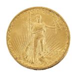 A USA gold $20 coin, 1908Please refer to department for condition report