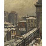 Girard Edmond-Emile Girard-Mond, French 1892-1953- Scène de la ville; oil on canvas, signed lower
