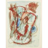 Henry Miller, American 1891-1980- Abstract; mixed media on paper, signed and dated 10/68 lower