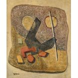 Jean Dominique Villeri, French 1896 - 1982 - Composition; oil on canvas, signed lower left, 73.5 x