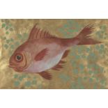 Georges Henri Manzana Pissarro, French 1871-1961- Poisson rouge; pochoir, signed and numbered 25/100