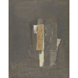 Shozo Mikame, Japanese 1928-2009- Untitled, 1963; oil and mixed technique on canvas, signed lower