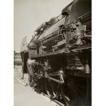 Willy Ronis, French 1910 - 2009- Locomotive, Gare du Nord, 1938; silver gelatin print, bears artists
