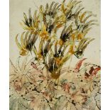 Sir Sidney Nolan OM AC RA, Australian/ British 1917-1992- Flowers, 1970; oil on paper, signed,