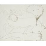 Arthur Boyd AC OBE, Australian 1920-1999- Lovers; black marker on paper, signed and inscribed Tom