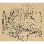 Tatyana Alekseevna Mavrina, Russian 1900 - 1996- Fairy tale studies, 1970s; two, ink on card, one