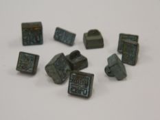 Ten Chinese bronze seals