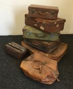 A quantity of various vintage cases, etc.