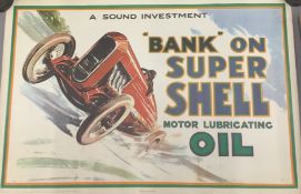 A quantity of Shell advertising posters