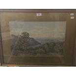 ENGLISH SCHOOL (19th century), Forest Lake Landscape, watercolour, unsigned,