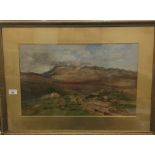 CYRIL WARD (19th century) British, Highland Landscape, watercolour, signed and dated 1892,