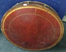 A 19th century mahogany drum table top