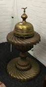 A large Eastern brass incense burner