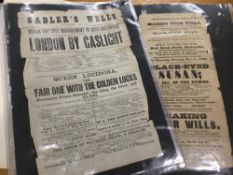 A collection of 19th century Play Bills