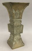 A 19th century Chinese bronze vase