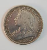 A 1893 silver crown