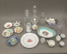 A quantity of 19th century and later decorative ceramics and glass