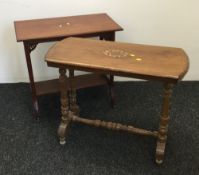 Two Victorian side tables