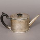 A Victorian silver teapot, hallmarked London 1861, maker's mark of AC,