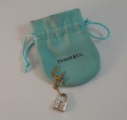 A Tiffany & Co silver padlock pendant