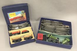 A boxed Hornby MO passenger train set and a boxed Hornby part train set