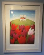 DOUG HYDE (born 1972) British, Tulip Hill, limited edition print numbered 290/295,