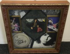 A box framed Jimmy Hendrix display