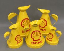 A set of Shell Oil cans