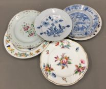 A quantity of various 18th/19th century plates,