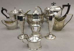 A quantity of silver and silver plate