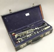 A cased Boosey & Hawkes clarinet
