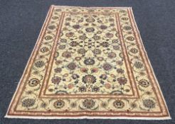 A fine Kashan carpet 2.08 m x 1.35 m.