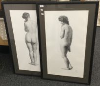 K WOOTON, Nude, limited edition prints, a pair,