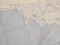 A 1950s Cold War silk escape map