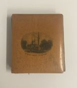 A Victorian Mauchline ware booklet, the front depicting Castle Green,