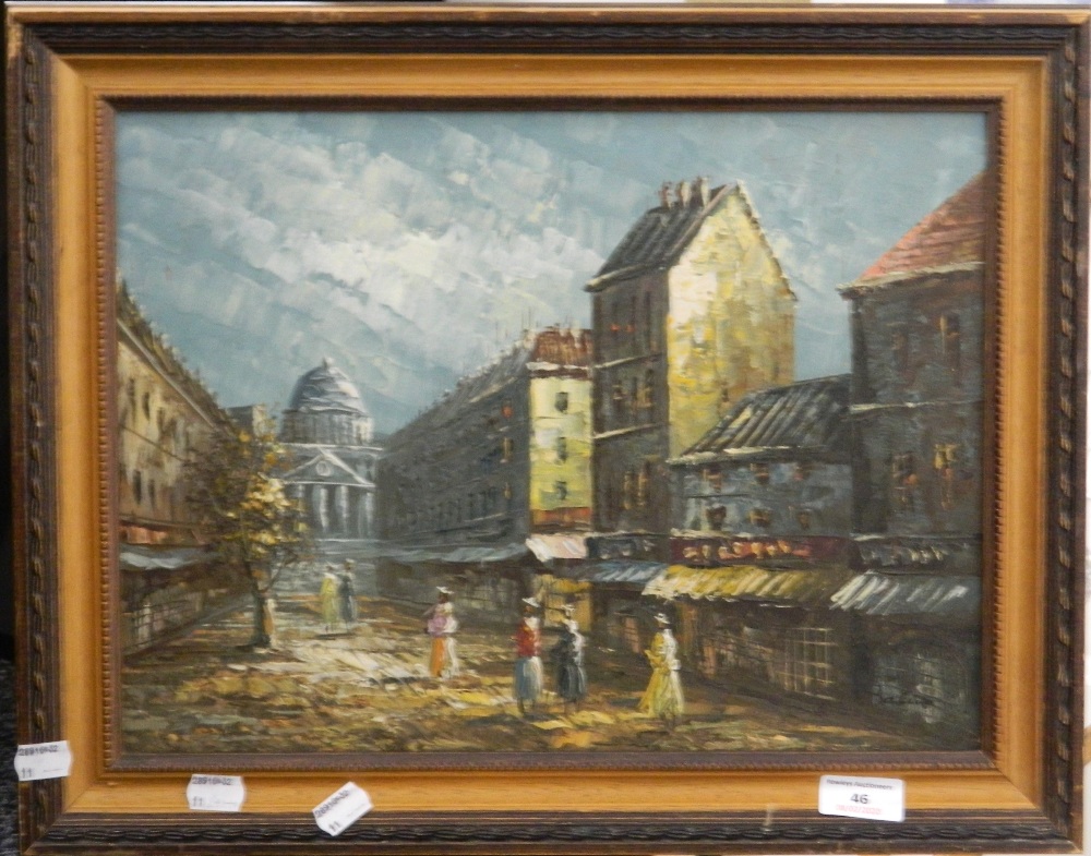 BALIN (19th/20th century) British, St Paul's Cathedral, oil on canvas, signed, framed. 40 x 30 cm. - Image 2 of 2
