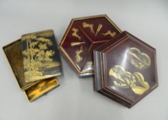 Two late 19th century Japanese lacquered boxes