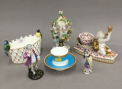 A quantity of miscellaneous Continental porcelain