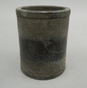 A Chinese brush pot