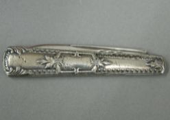 A silver penknife