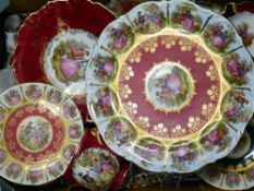 A collection of Limoges porcelain