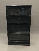 An oak five stack Globe Wernicke bookcase