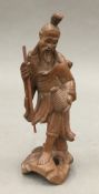 A 19th century Japanese carved figure