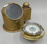 A brass ships binnacle