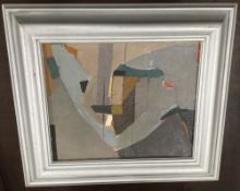 JOHN FREDERICK LAWRENCE, abstract, oil on board, framed. 28.5 x 23.5 cm excluding frame.