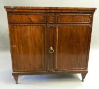 A 19th century mahogany side cabinet