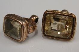 Two 19th century yellow metal fobs