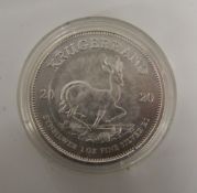 A 2020 silver Krugerrand